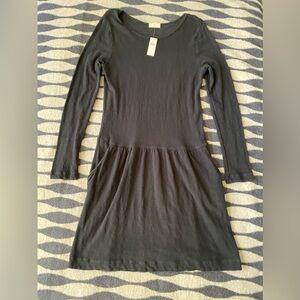 Brand New Anthropologie T.La Black Long Sleeve Dress Size M
